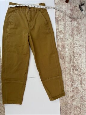 Everlane Utility Barrel Pant: Women’s Cotton Work Pants in Olive Brown
